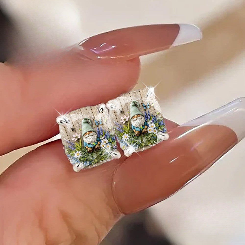 Garden Gnome Stud Earrings