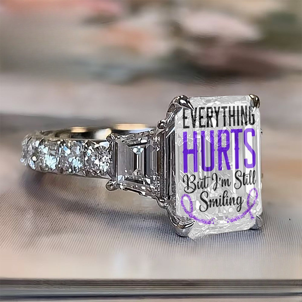 Square Crystal Resilience Ring