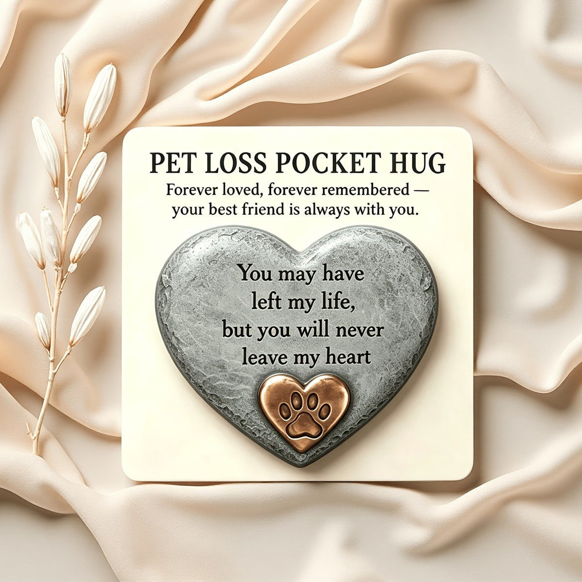 Pet Loss Pocket Hug Card