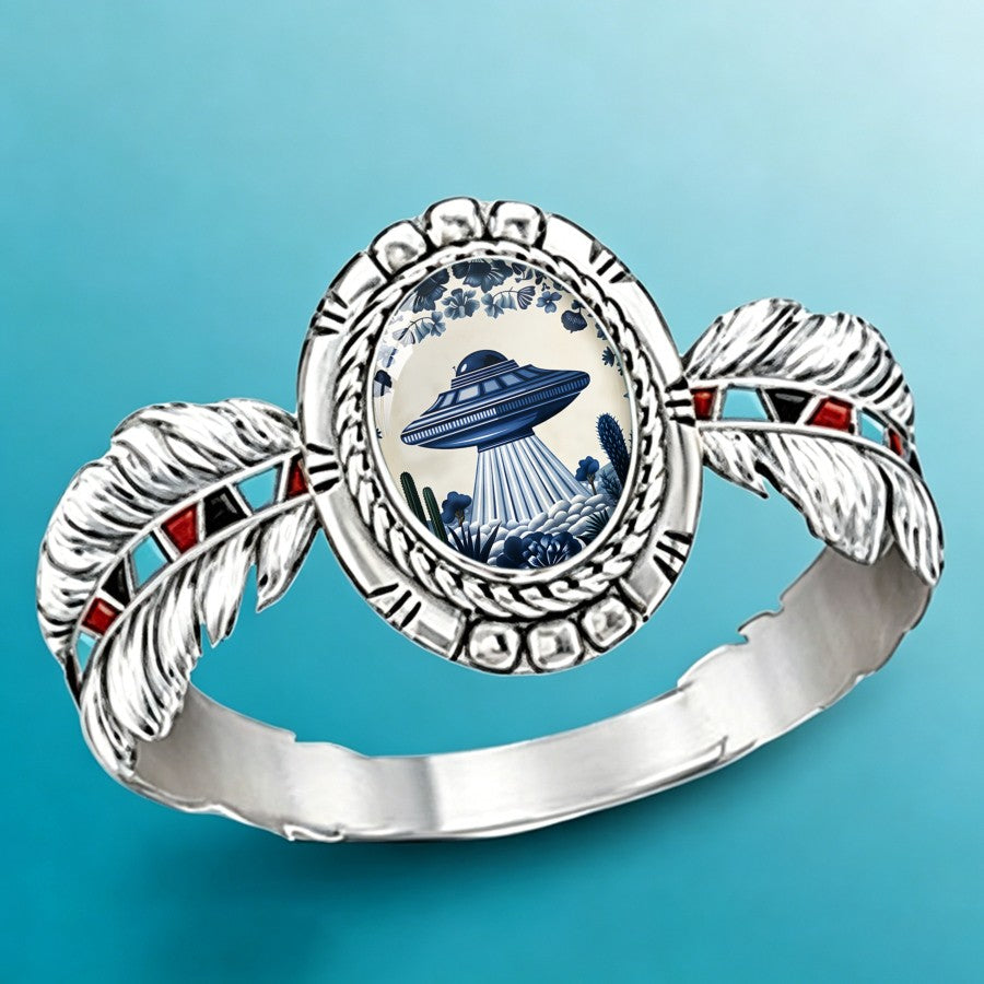 UFO Oval Statement Ring
