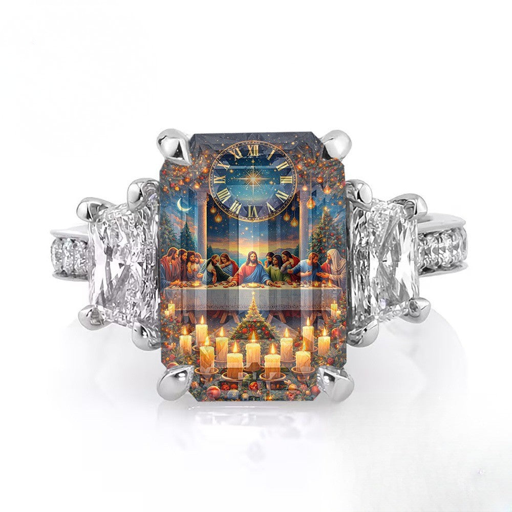 Nativity Dinner Square Ring