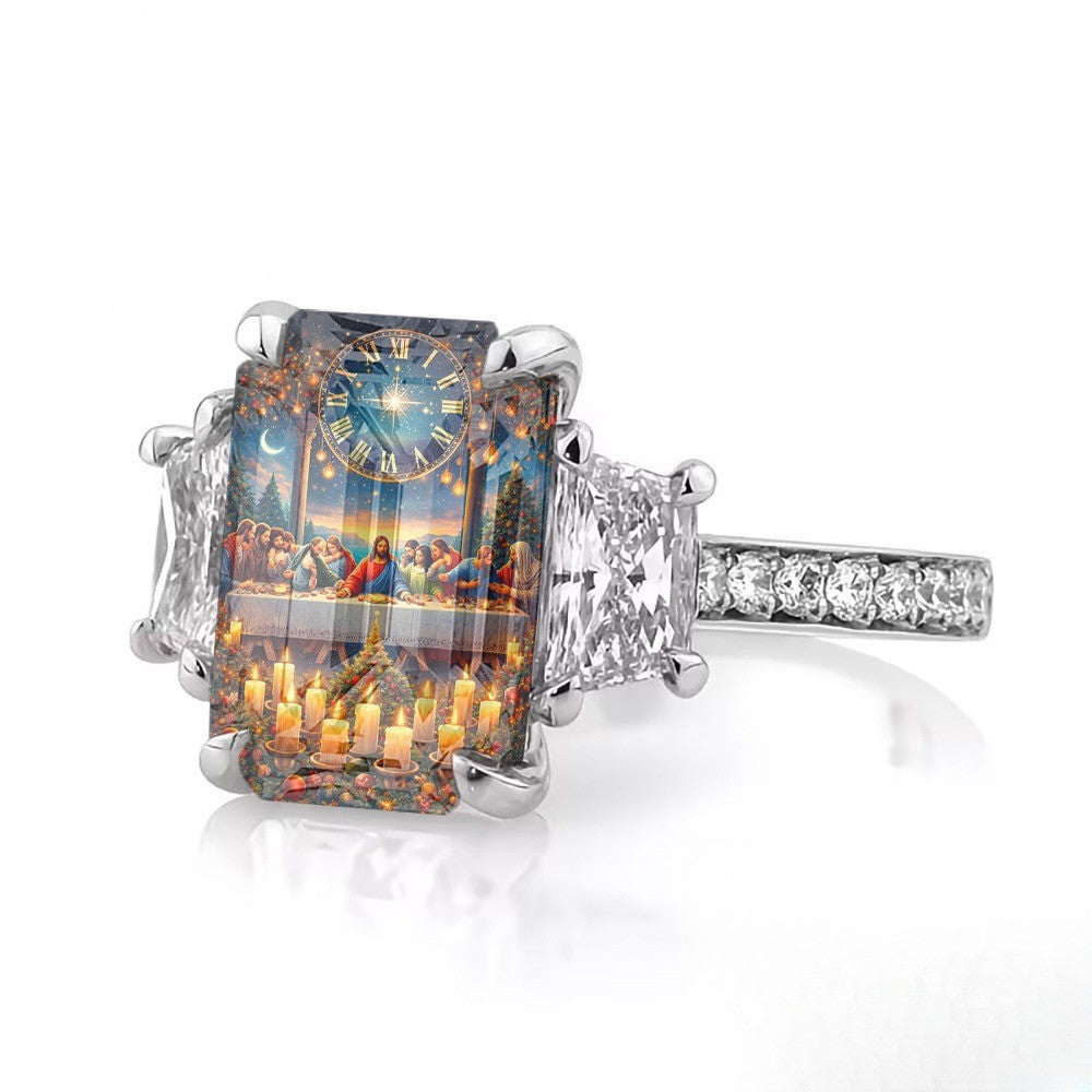 Nativity Dinner Square Ring