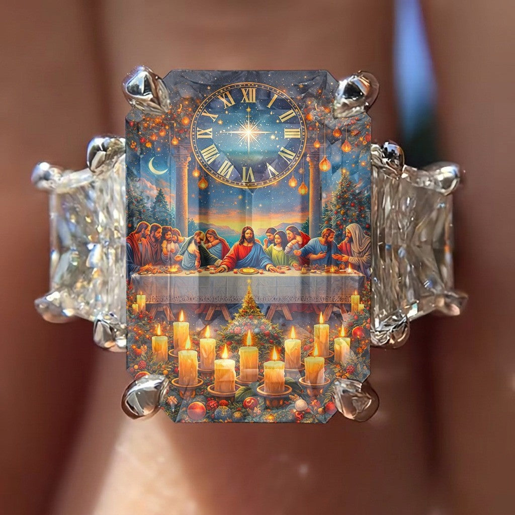 Nativity Dinner Square Ring