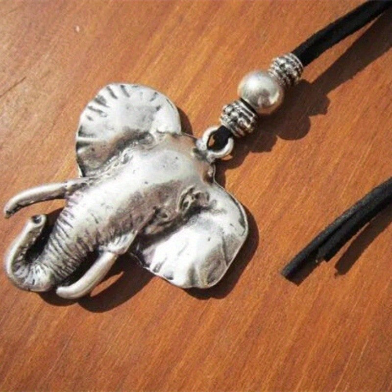 Elephant Head Pendant Necklace