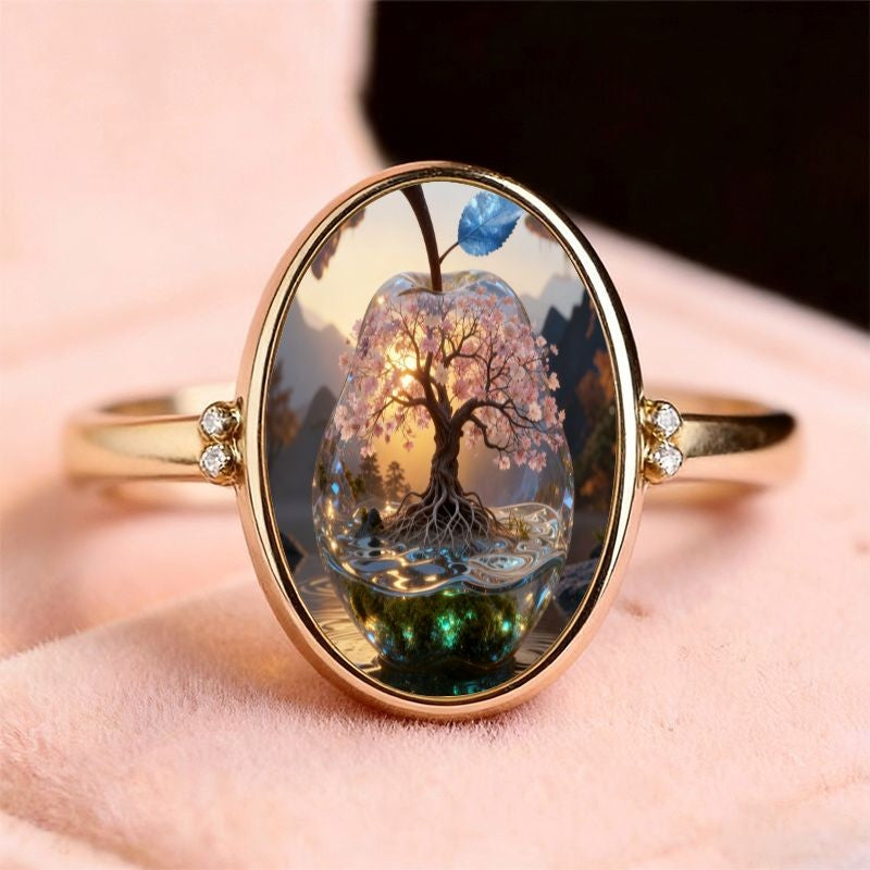 Blossom Tree Oval Ring
