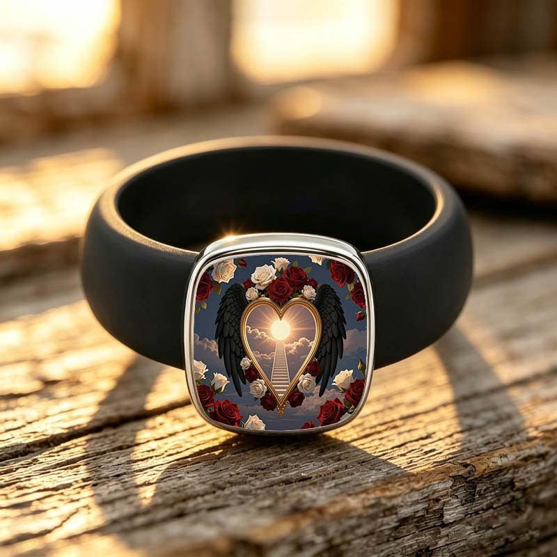 Winged Heart Square Ring