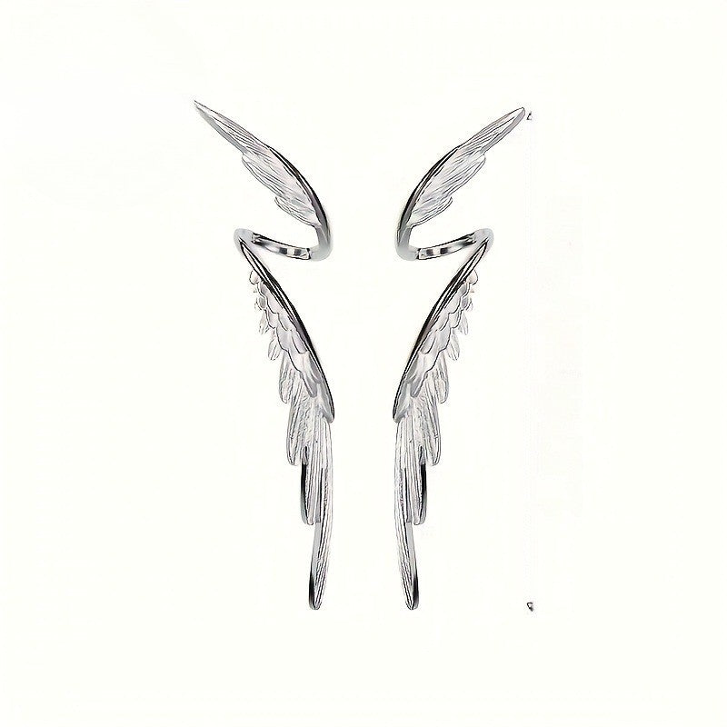 Curved Feather Wing Earrings