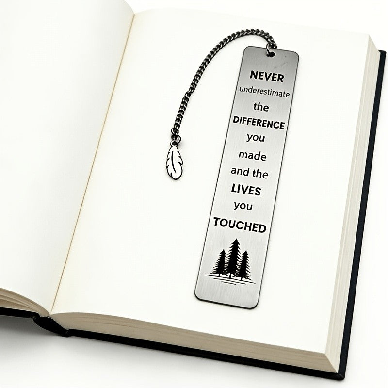 Pine Tree Engraved Bookmark