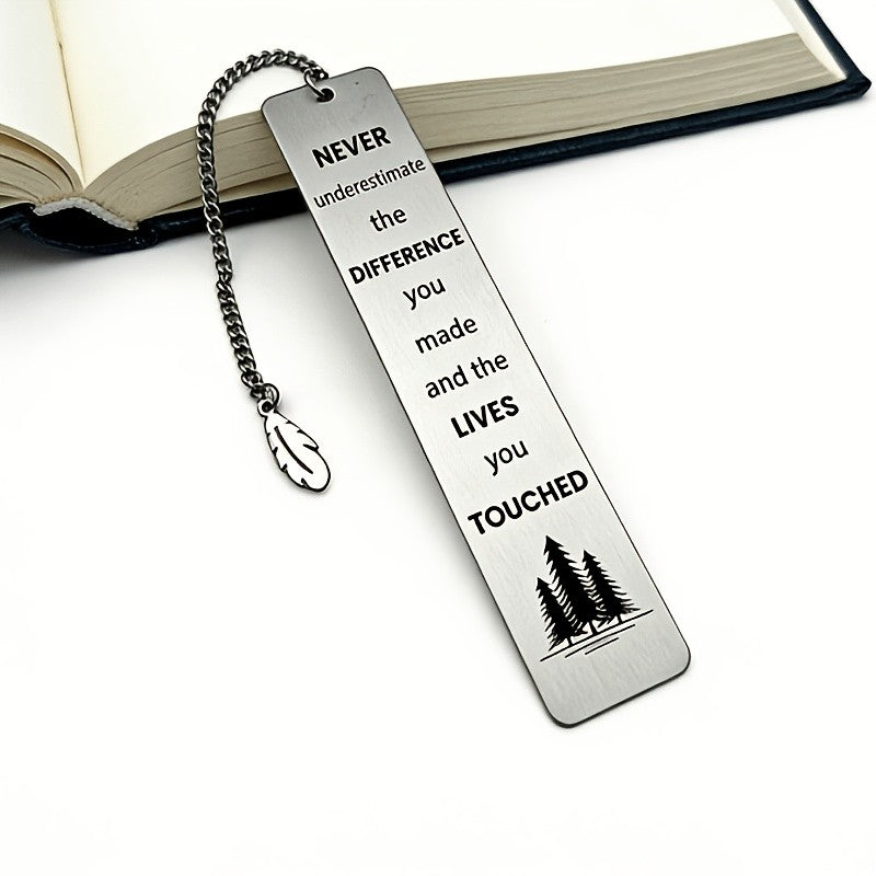Pine Tree Engraved Bookmark