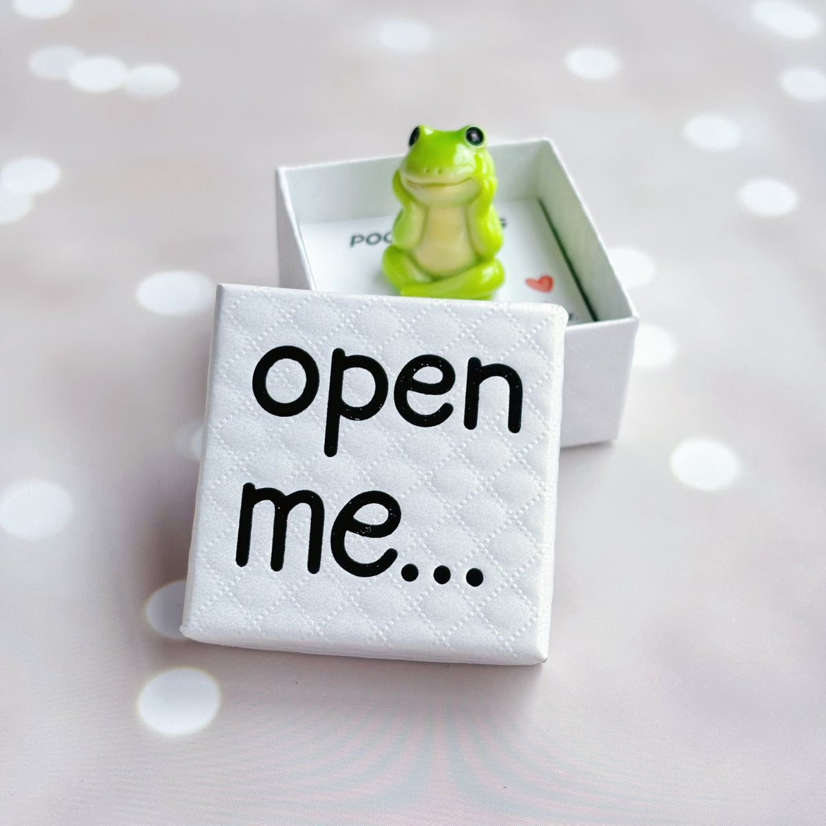 Green Frog Pocket Hug Box