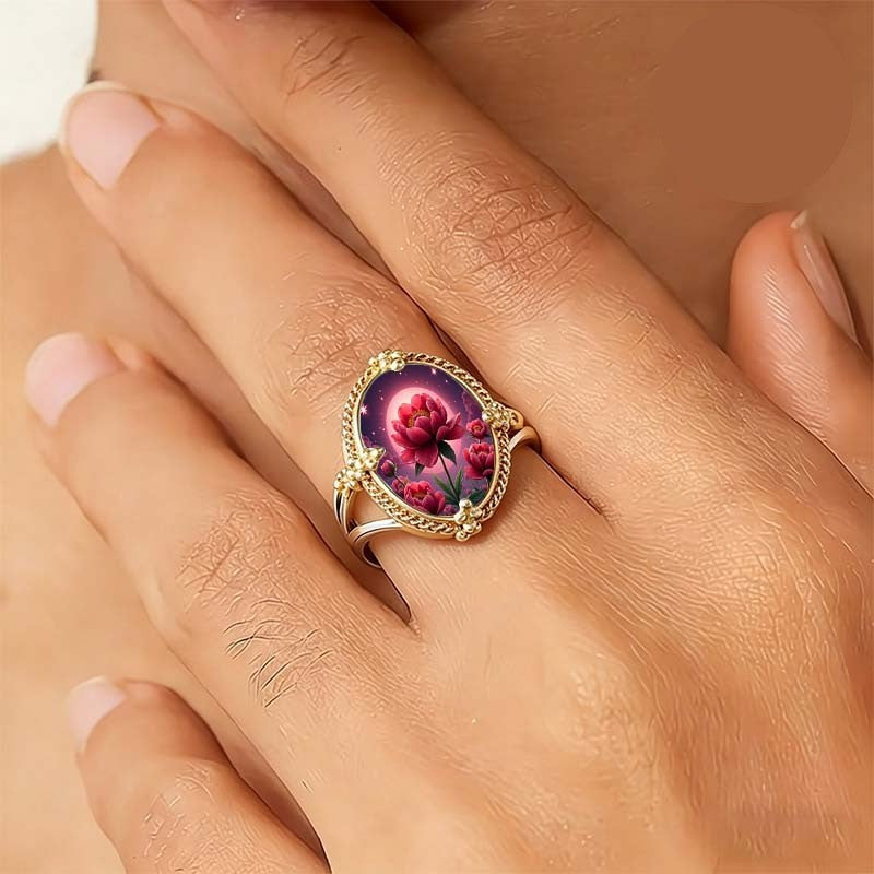 Peony Moonlight Ring