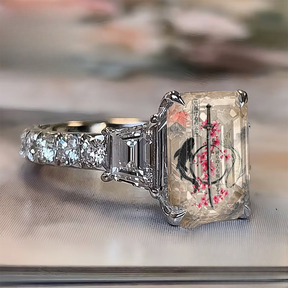 Samurai Sword & Koi Fish Ring
