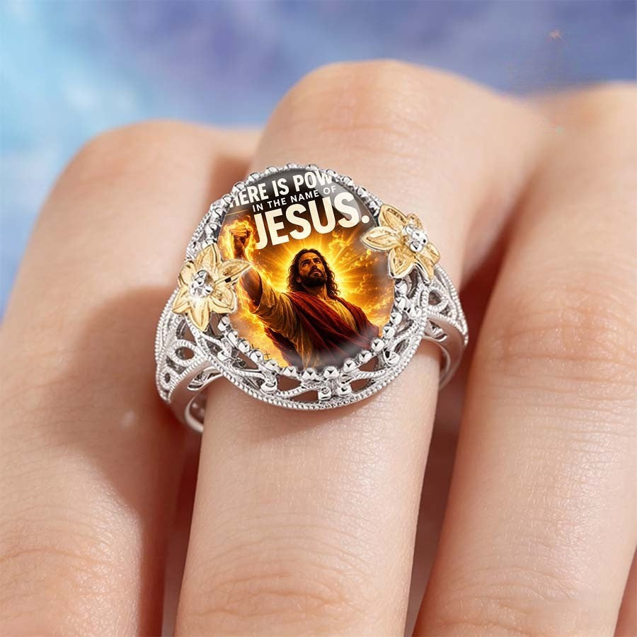 Scripture & Portrait Statement Ring