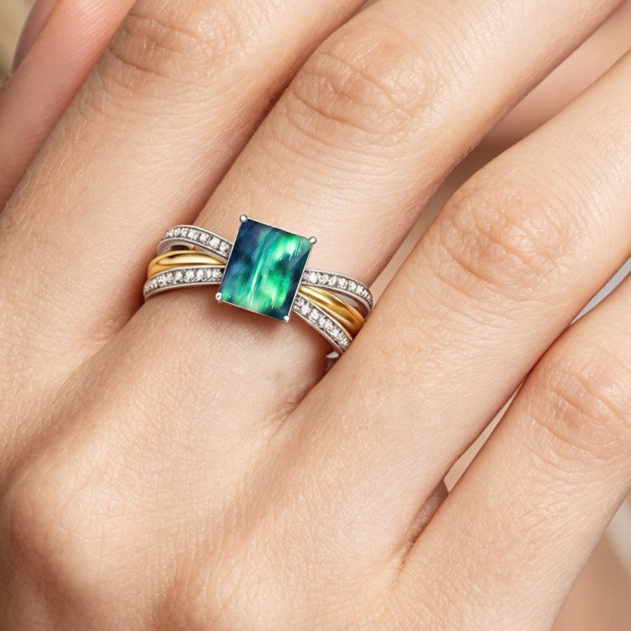 Northern Lights Square Ring