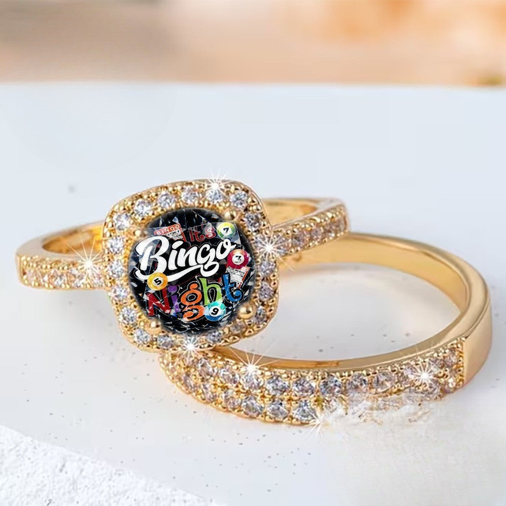 Colorful Bingo Night Ring Set