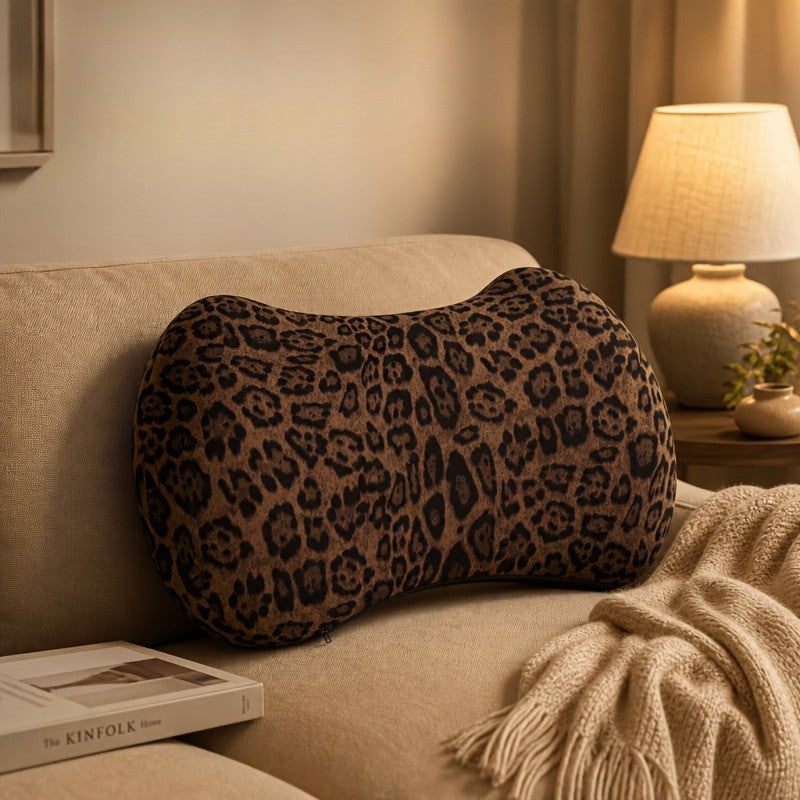 Leopard Print Lumbar Pillow