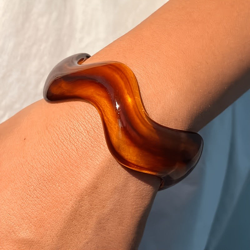 Wavy Resin Bracelet Set