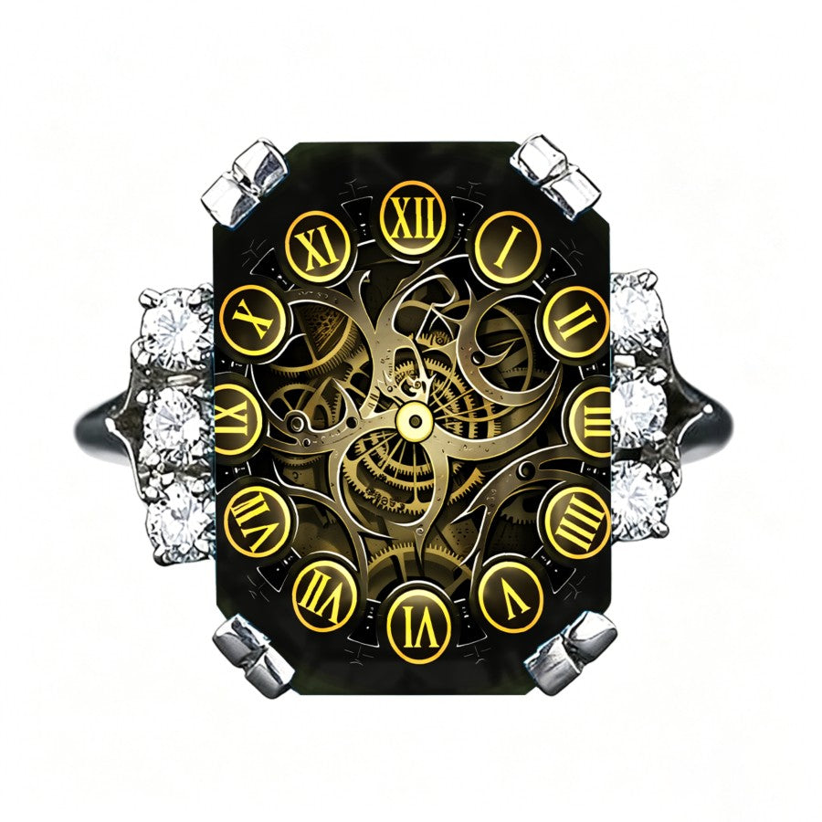 Rectangular Clock Gear Ring