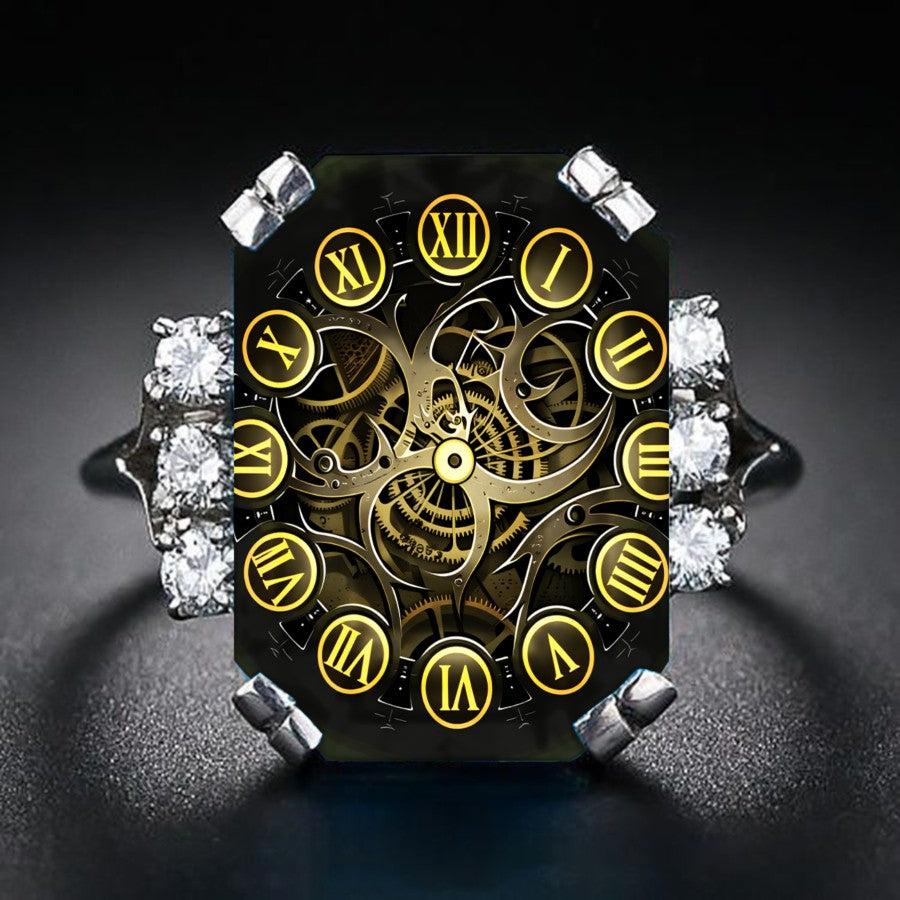 Rectangular Clock Gear Ring