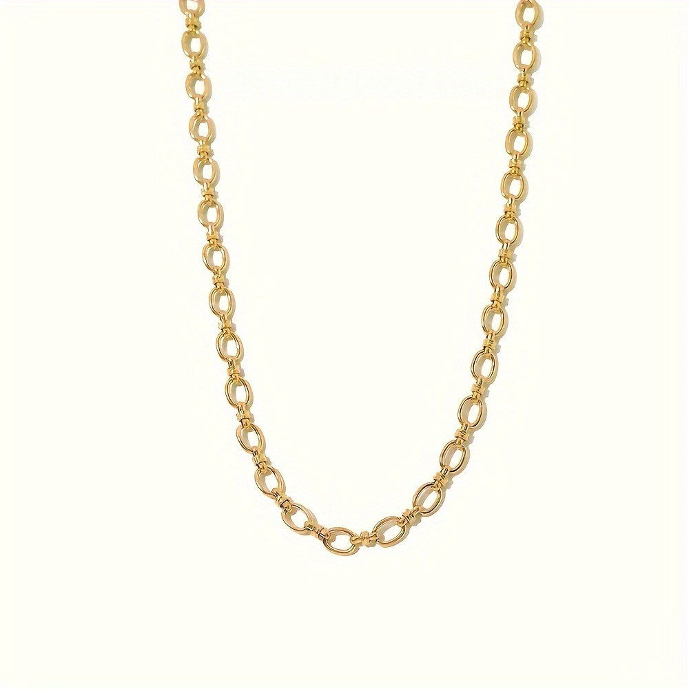 Twisted Oval Link Necklace