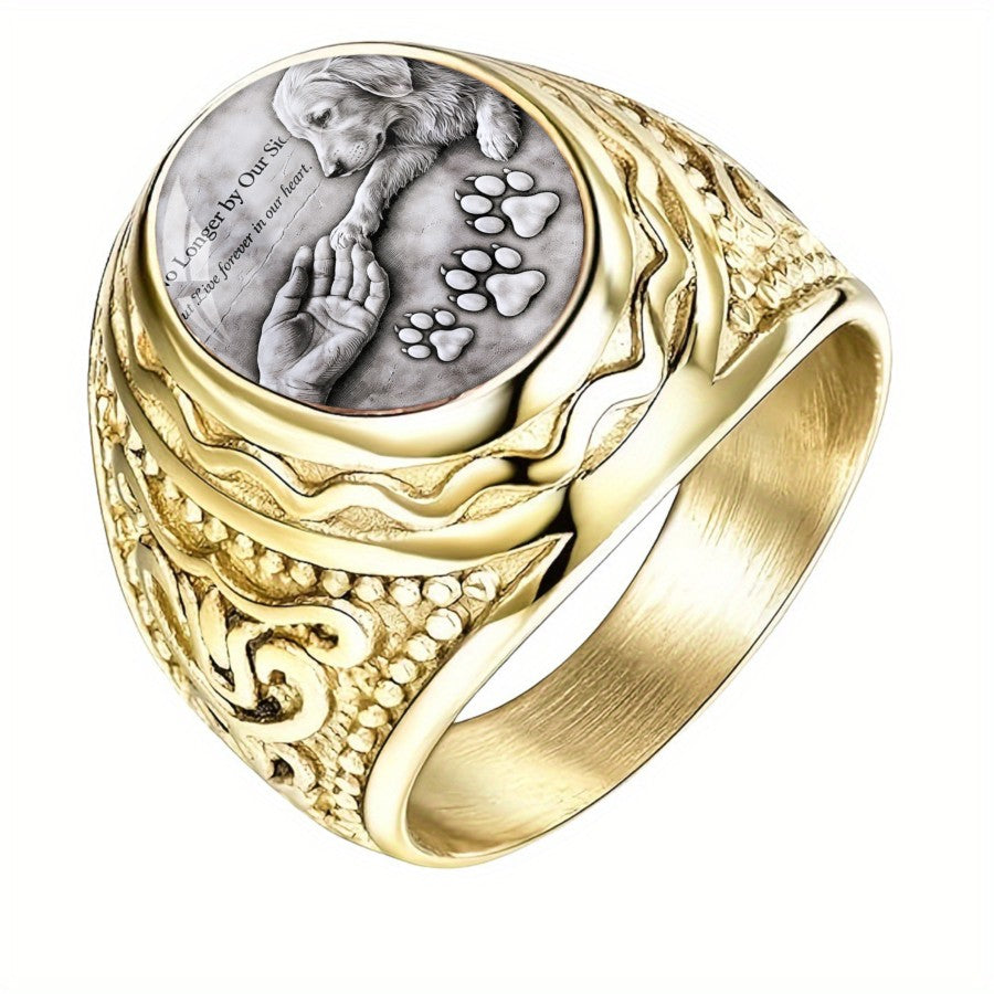 Paw & Hand Memorial Ring