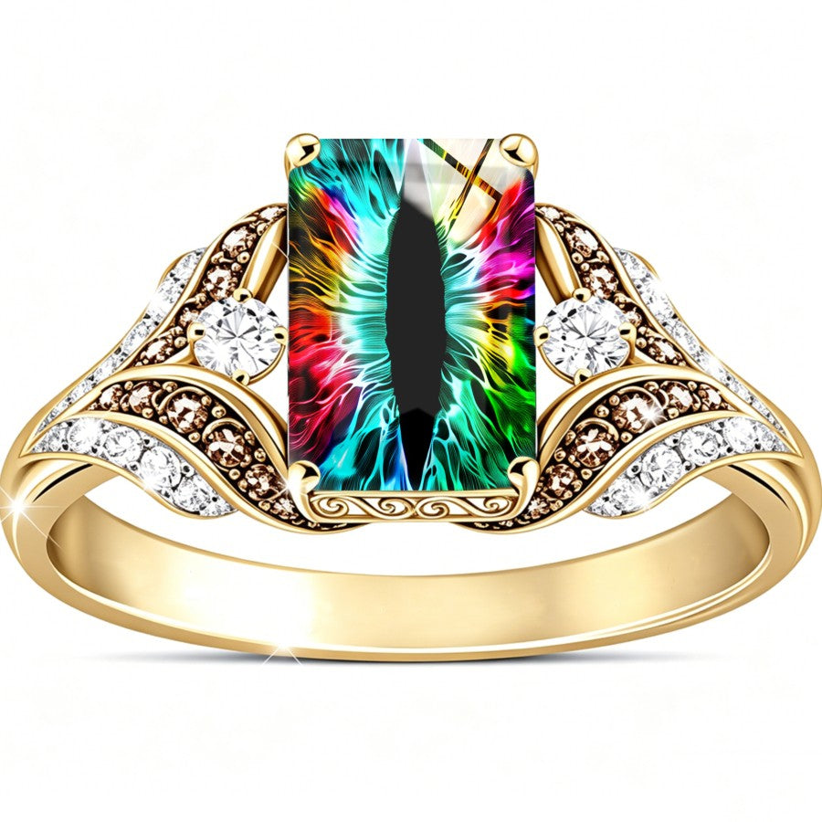 Colorful Abstract Eye Ring
