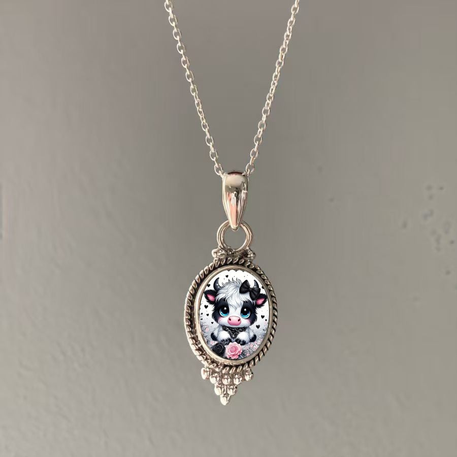 Calf Cameo Pendant