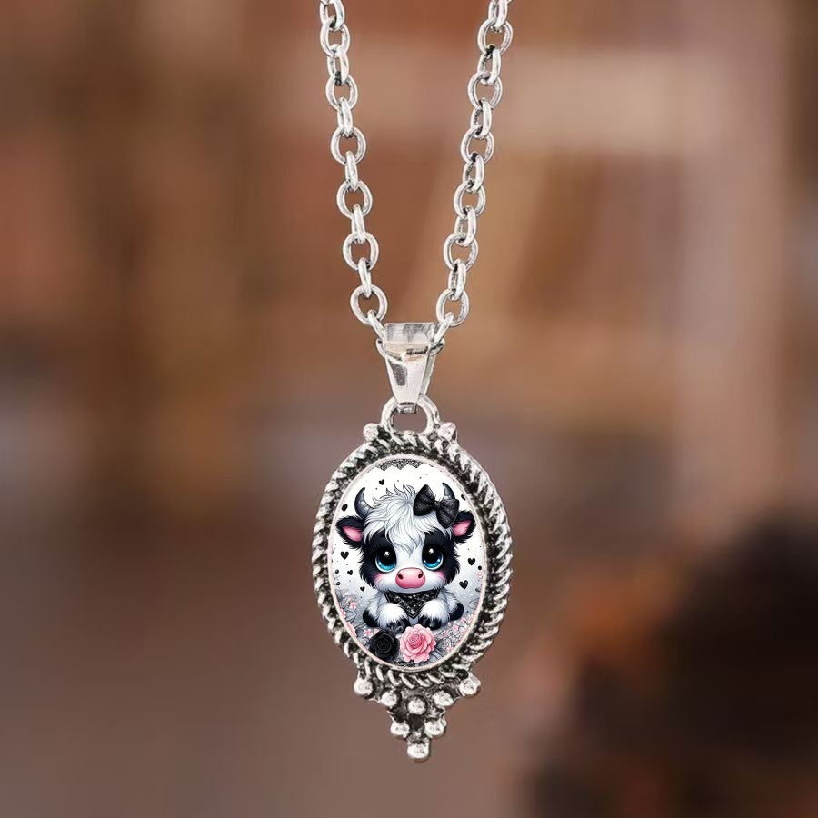 Calf Cameo Pendant