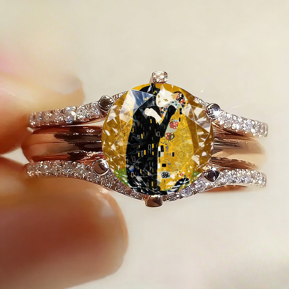 Artistic Oval Ring