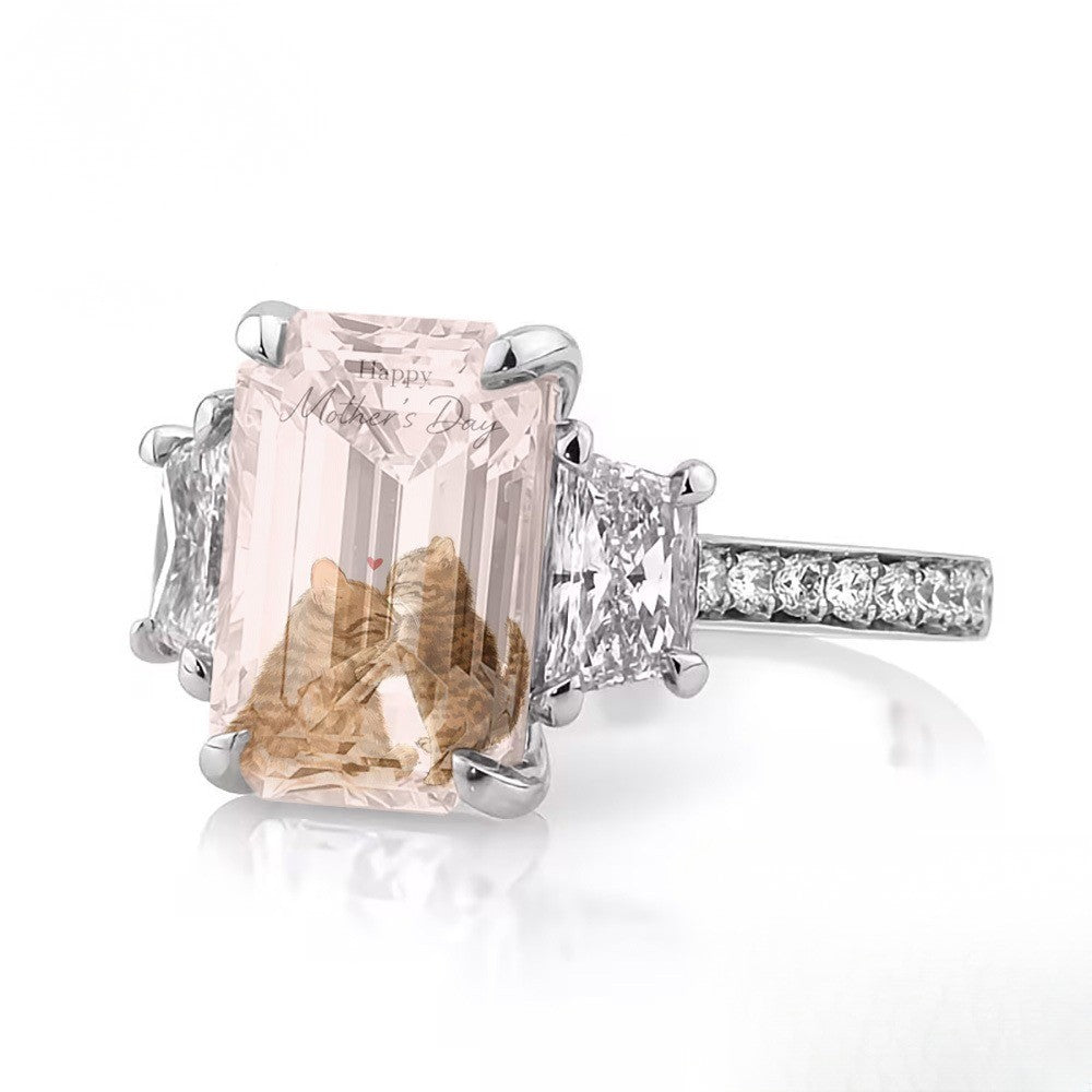 Square Cat Hug Ring