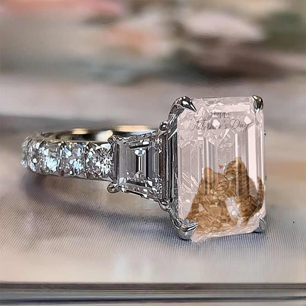 Square Cat Hug Ring
