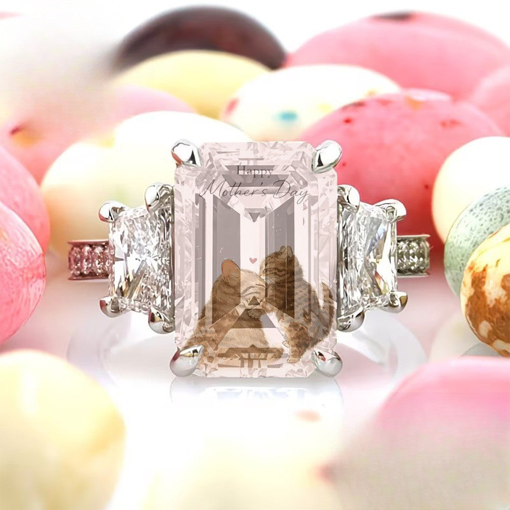 Square Cat Hug Ring