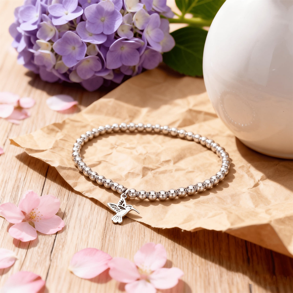 Hummingbird Bead Bracelet