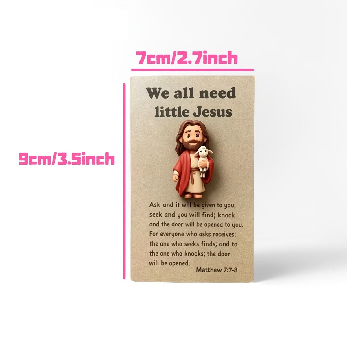 Jesus & Lamb Prayer Card