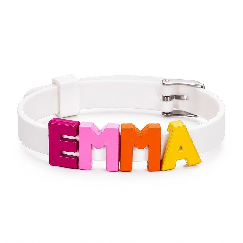 Colorful Letter Name Bracelet
