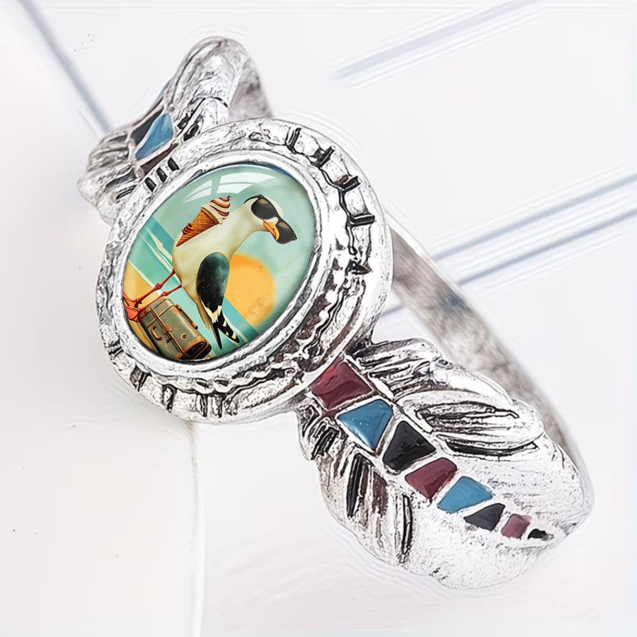 Seagull Oval Ring