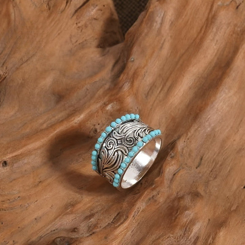 Turquoise Scroll Ring