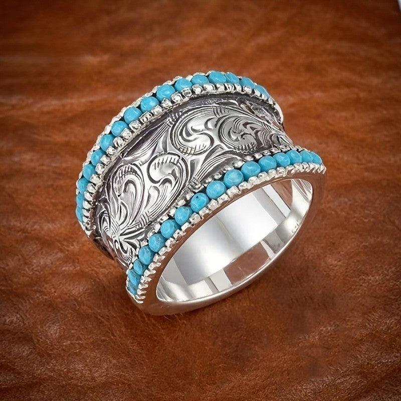 Turquoise Scroll Ring