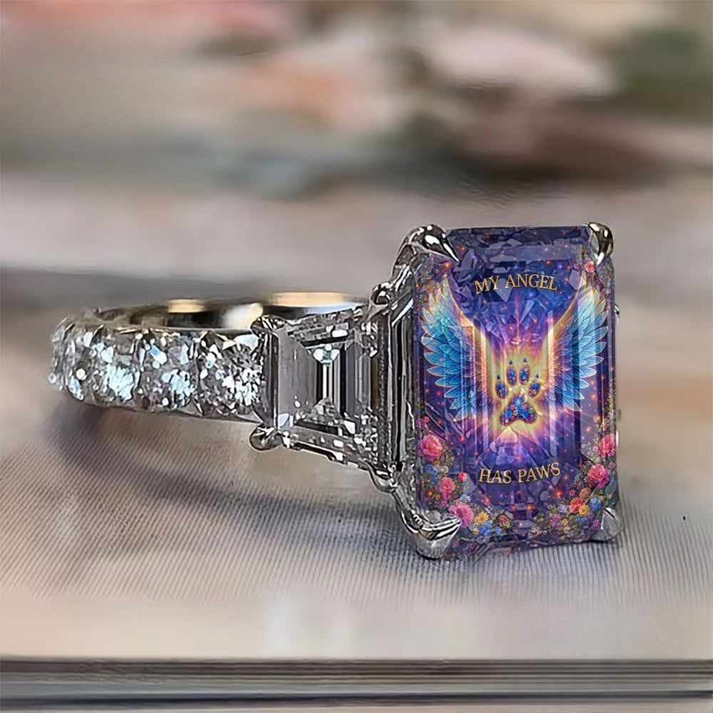 Celestial Angel Paw Ring