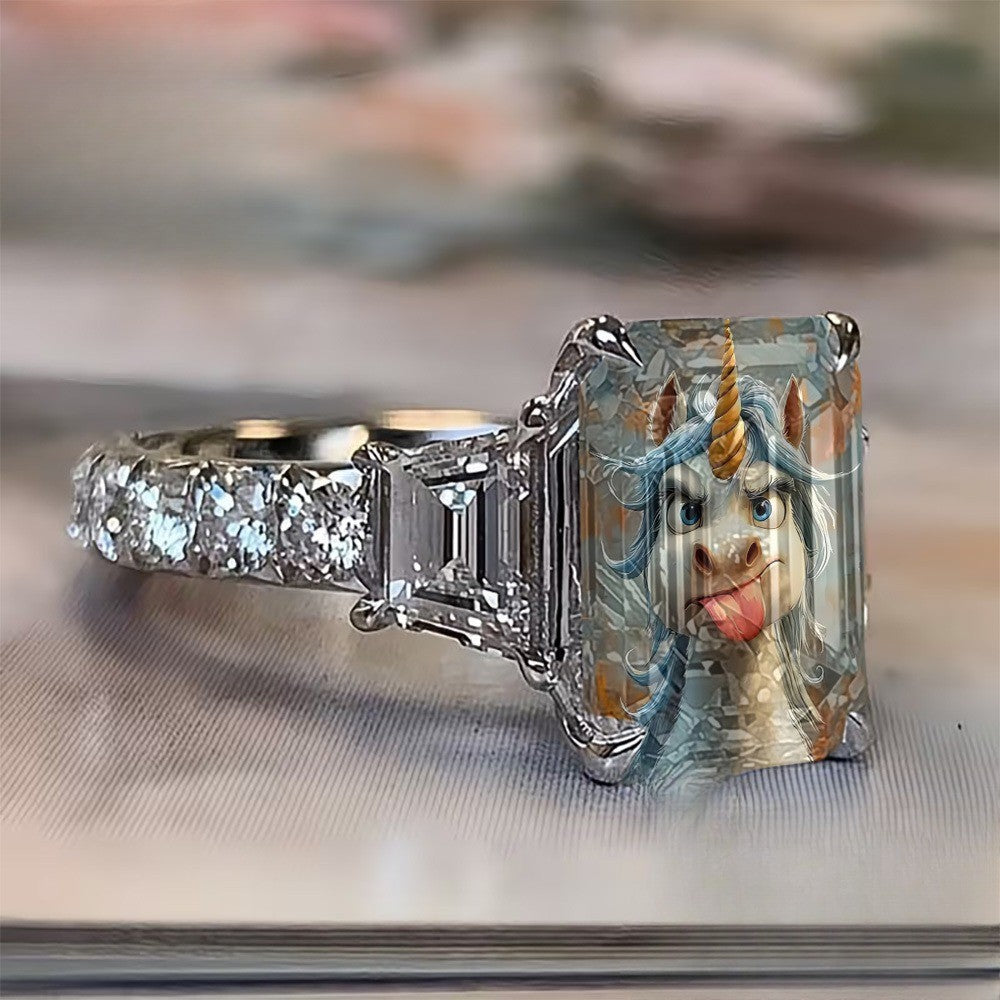 Playful Unicorn Ring
