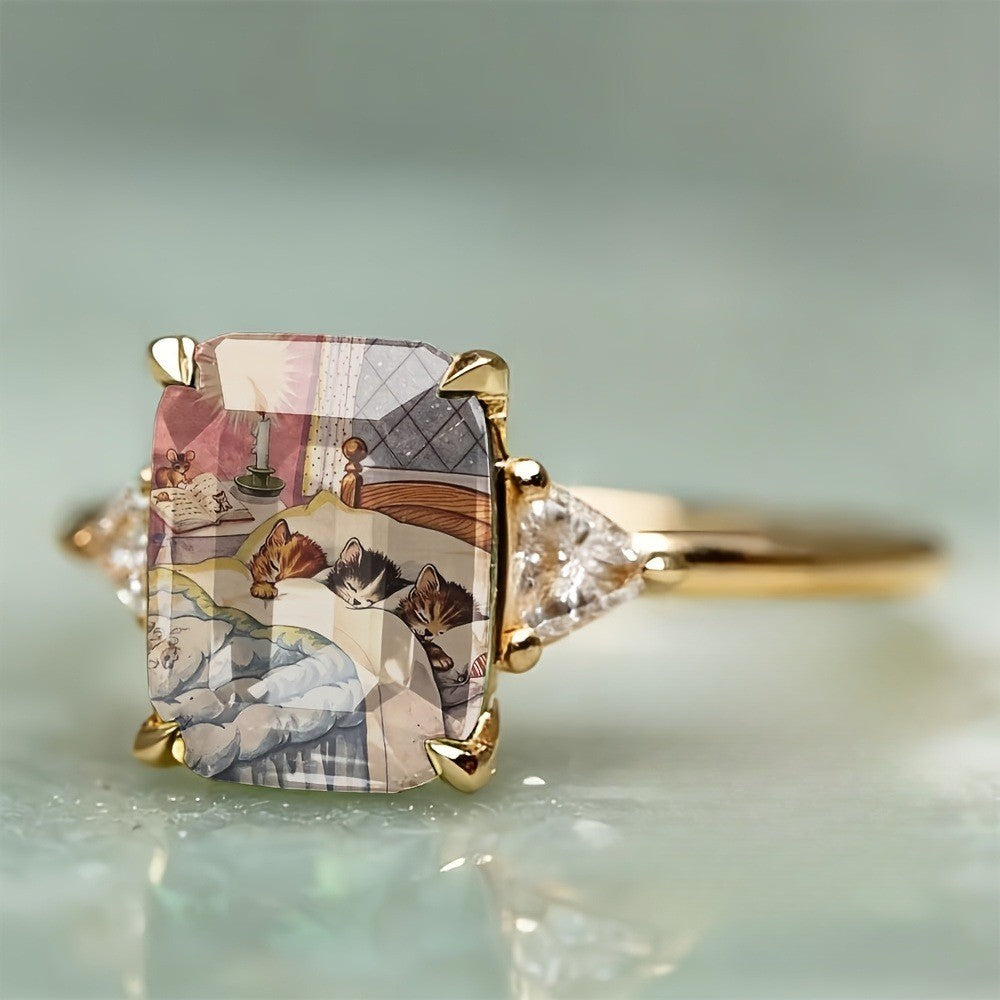 Sleeping Cats Square Ring