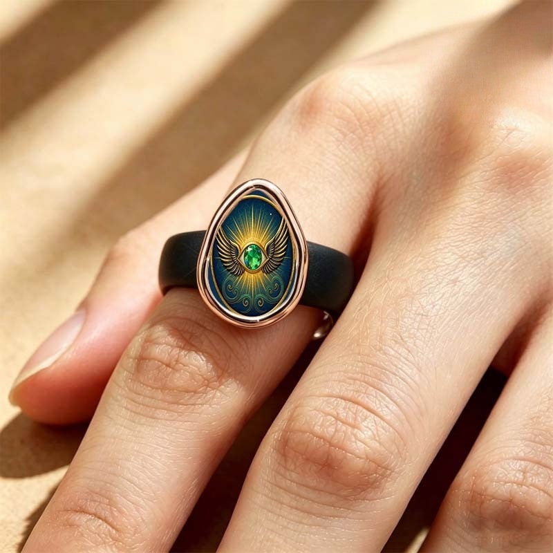 Winged Eye Statement Ring