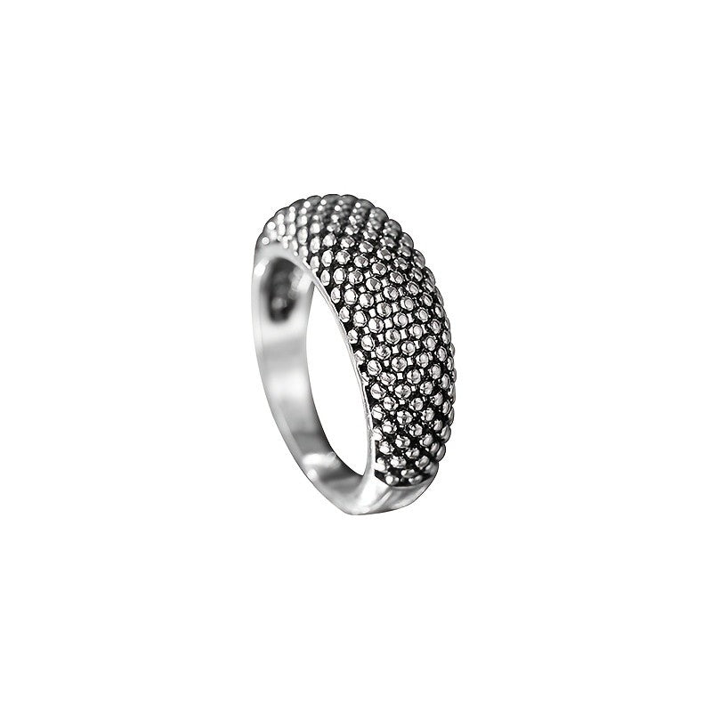 Textured Bead Band Ring