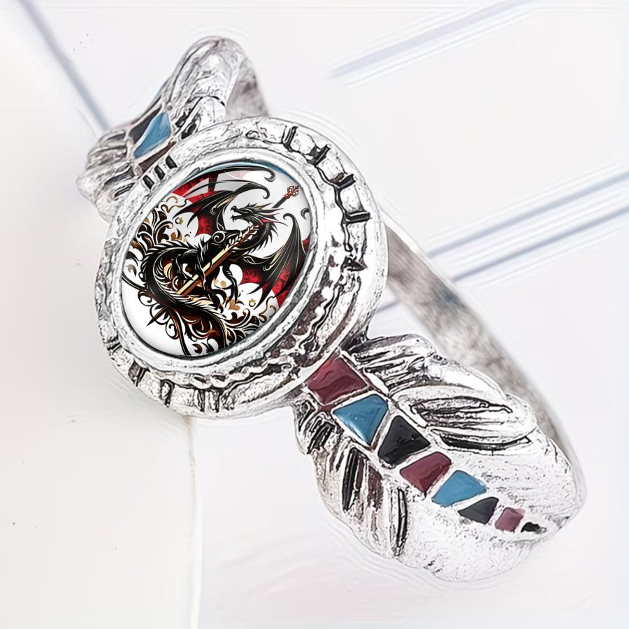 Dragon Sword Oval Ring