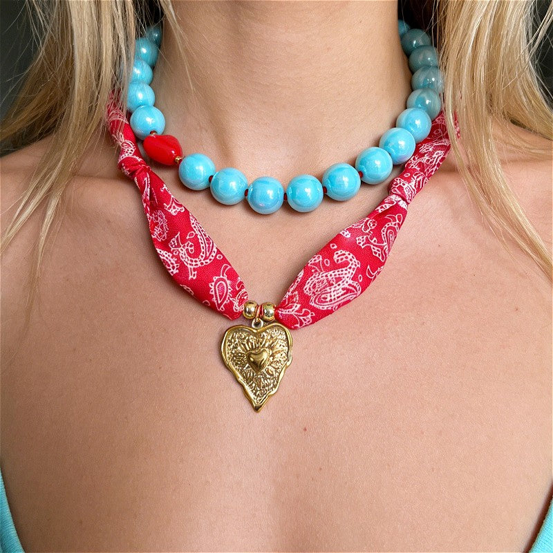 Colorful Glass Bead Necklace