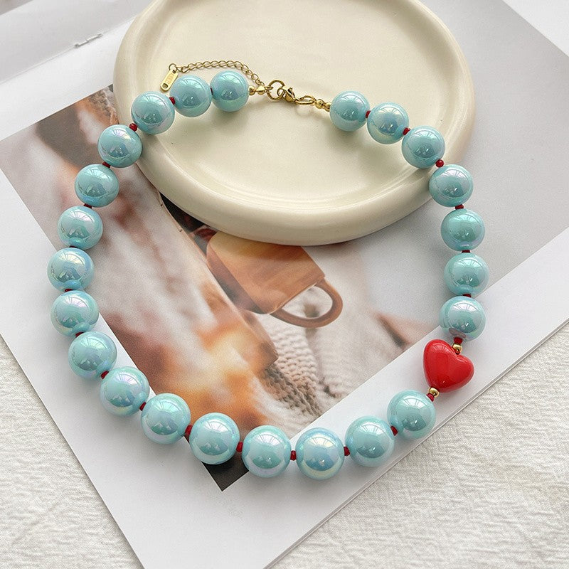 Colorful Glass Bead Necklace