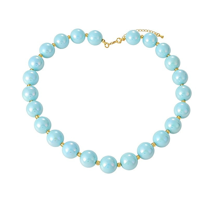 Colorful Glass Bead Necklace