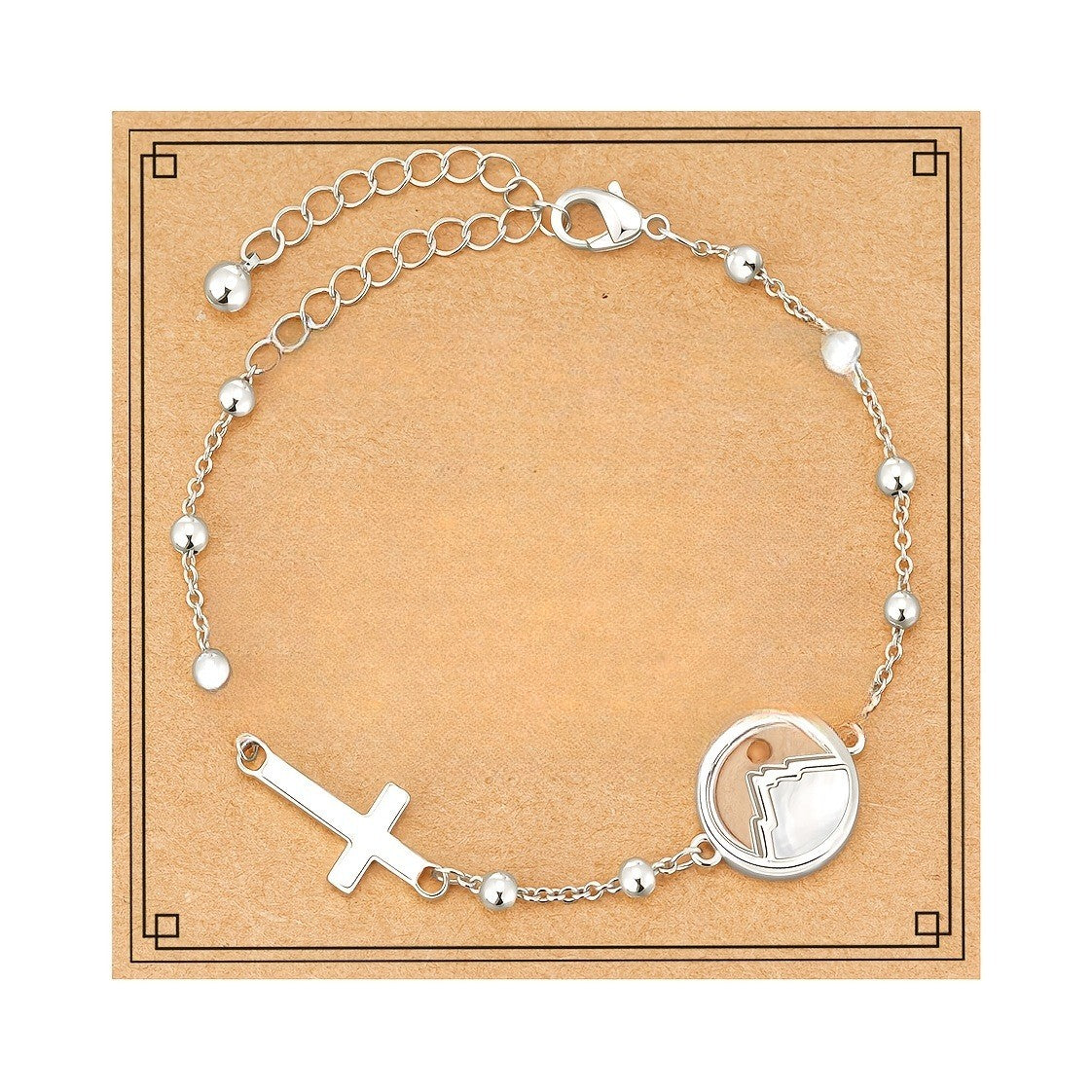 Cross & Mustard Seed Charm Bracelet