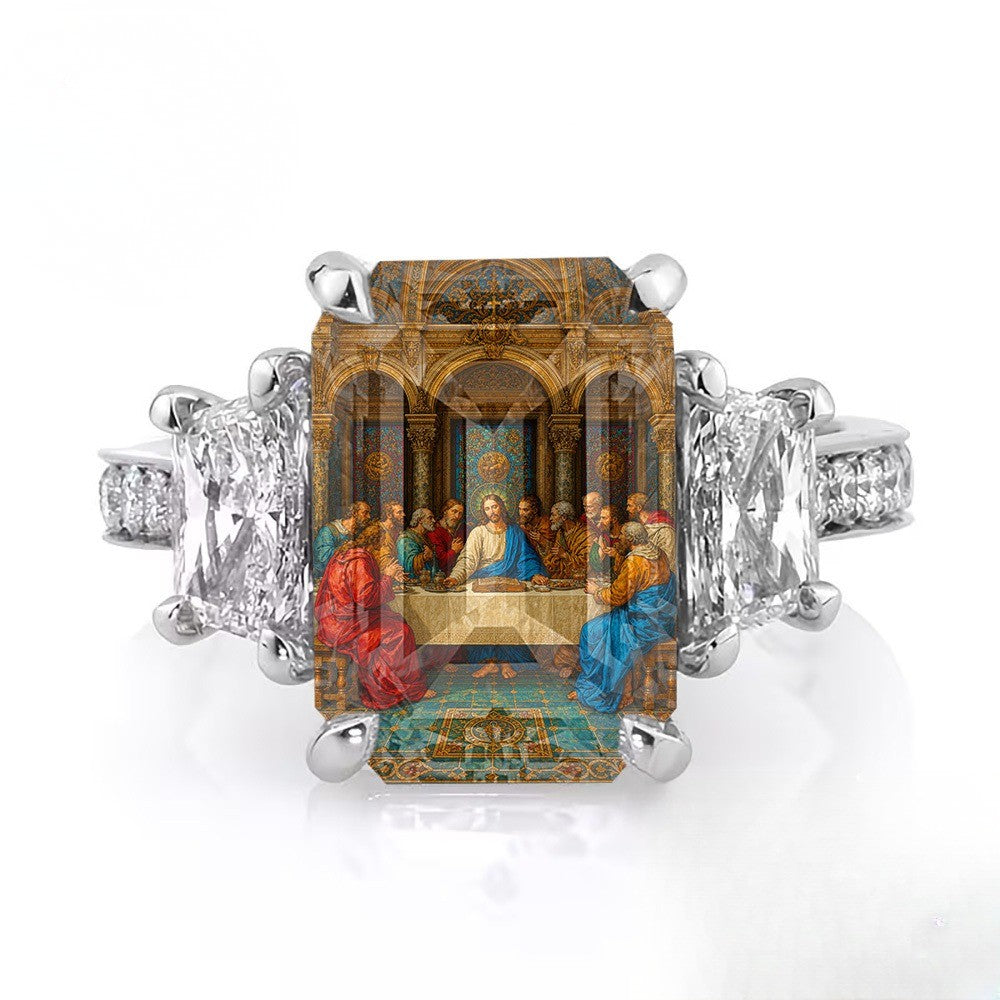 Last Supper Square Ring
