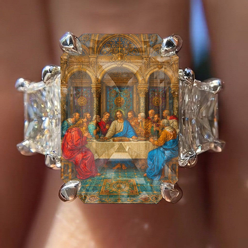 Last Supper Square Ring